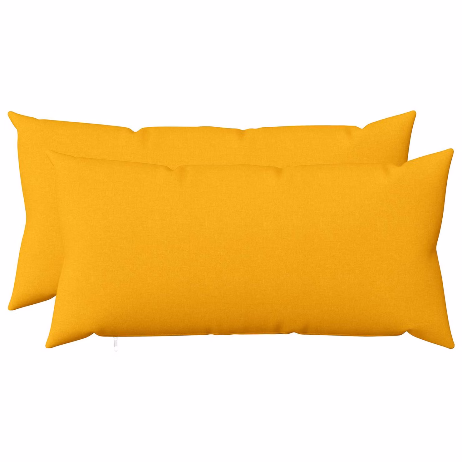 Set di 2 federe vidaXL HEERLEN in tessuto giallo, L 40 cm x P 70 cm
