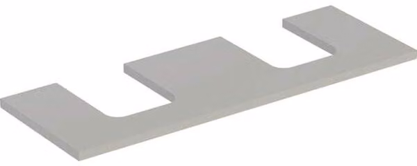 Plaque de lavabo Geberit ONE, découpe double, pour lavabo à poser en forme de coupe, 135x3x47cm, 505.276.00.7, 505.276.00.7
