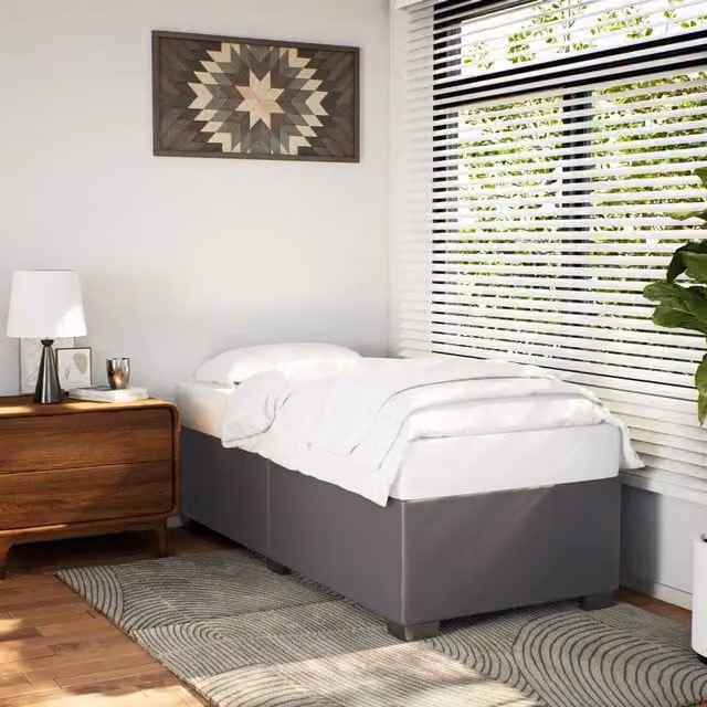 Giroletto vidaXL in similpelle grigio per adulti L/P: 100 x 200 cm