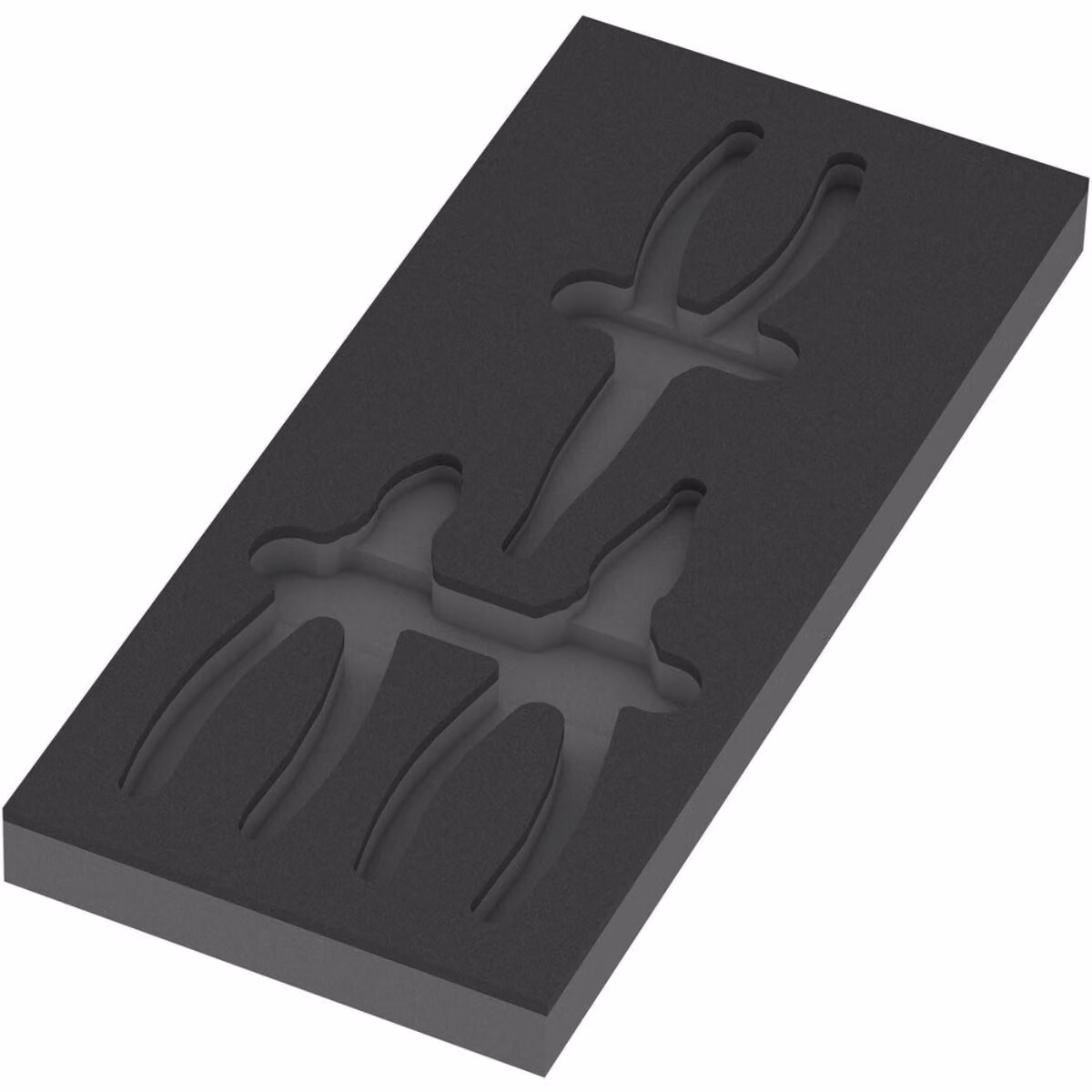 Wera 05137384001 Set di pinze KNIPEX con inserto in schiuma VDE 1 nero/grigio