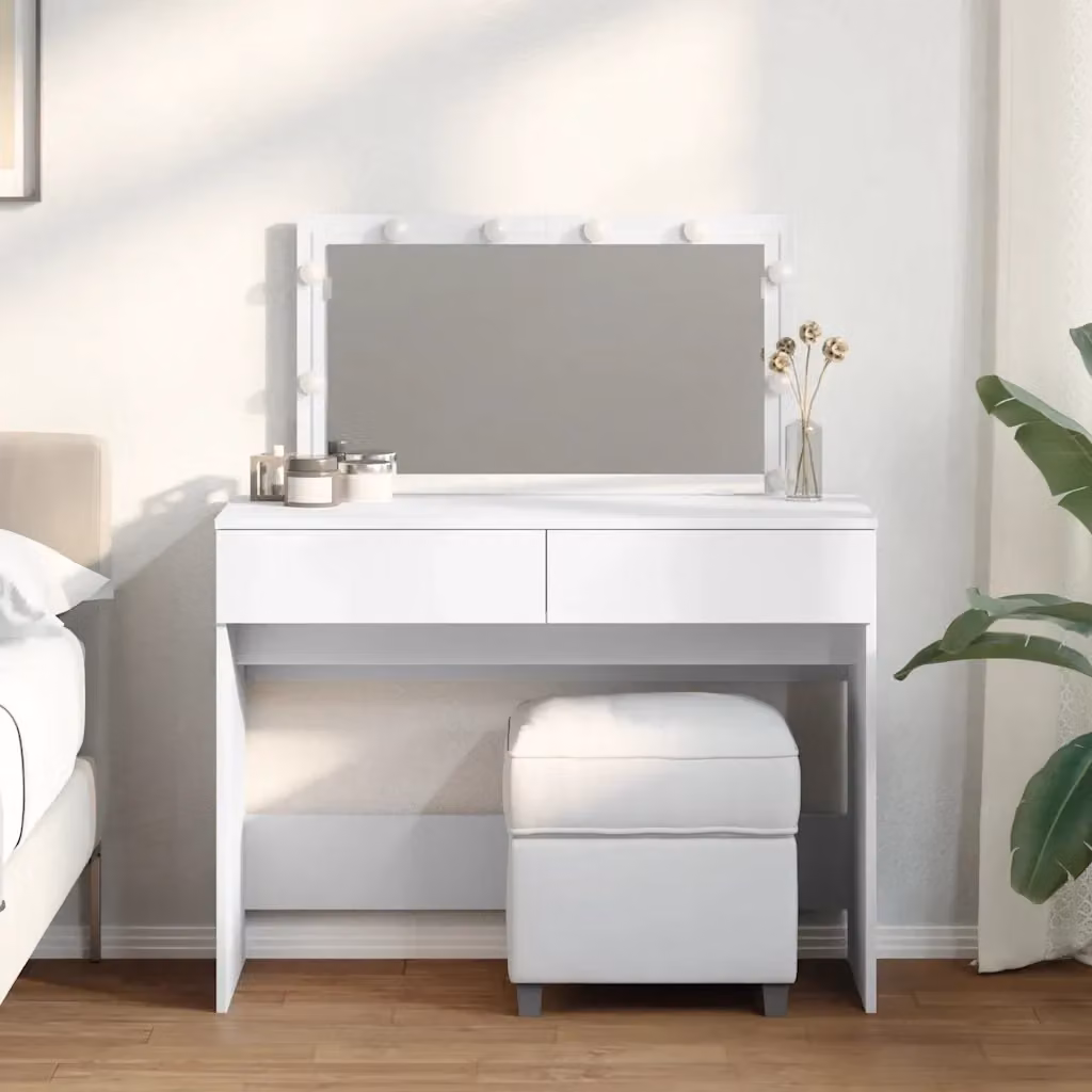 Toeletta moderna con LED bianco L: 100 cm, P: 40 cm, H: 120 cm – 2