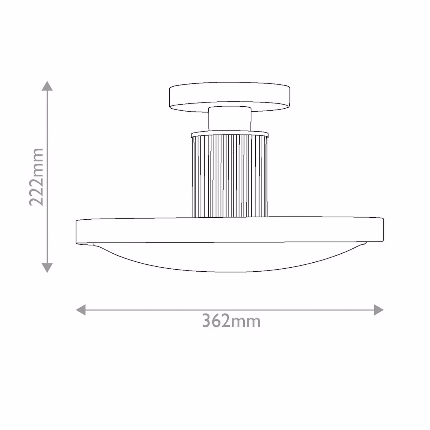 HINKLEY Plafoniera soffitto Kieran, dimmerabile, Ottone / Oro, Soggiorno / Sala da pranzo, Metallo, Vintage, Plafoniera