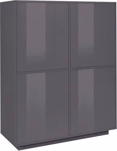 Credenza antracite mobile cucina soggiorno 100x40cm design moderno Judy Report