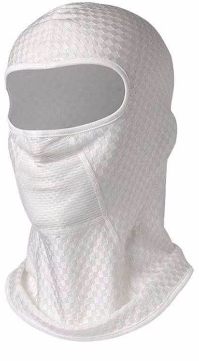 Cappellino da moto in tessuto per cappelli da sole, cappellino da moto, antivento, protezione UV, cappellino estivo, unisex, bianco