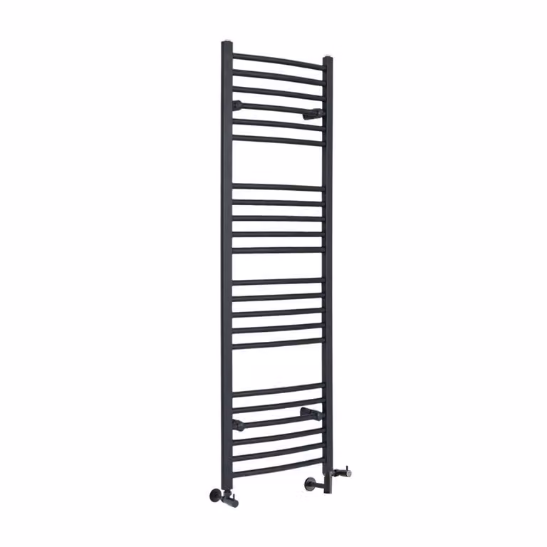Scaldasalviette Misto Curvo - Termoarredo Bagno Antracite - 1600 x 500mm - 640W - Artle