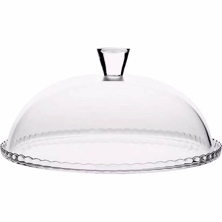 Piatto per torta con campana Pasabahce in vetro trasparente, diametro: 32 cm