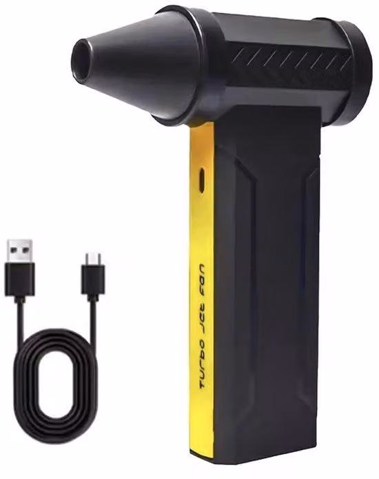 Purificatori d'aria elettrici - 160.000 giri/min, 10.000 mAh, design senza fili, pulitori per PC e tastiere per auto e uso domestico - Nero