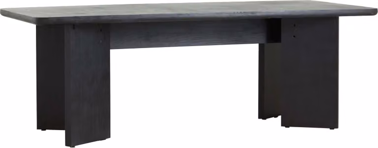 FURNLUX Tavolo da pranzo Tisza Black 100cm / Colore principale: Nero / Dimensioni: 100 x 220 x 78 cm