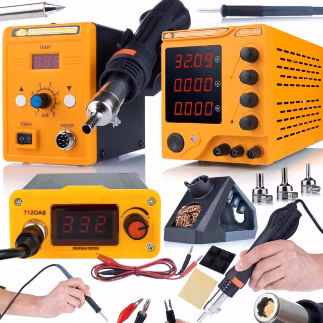 Set di Strumenti per Elettronica Rosfix ProTech Trio v1 Arancione e Giallo