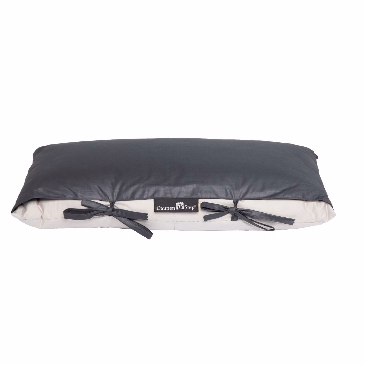 DaunenStep Trapuntino Mio Notte d'argento Grigio a quadri in cotone e piumino per adulti L: 160 cm, P: 105 cm – 2