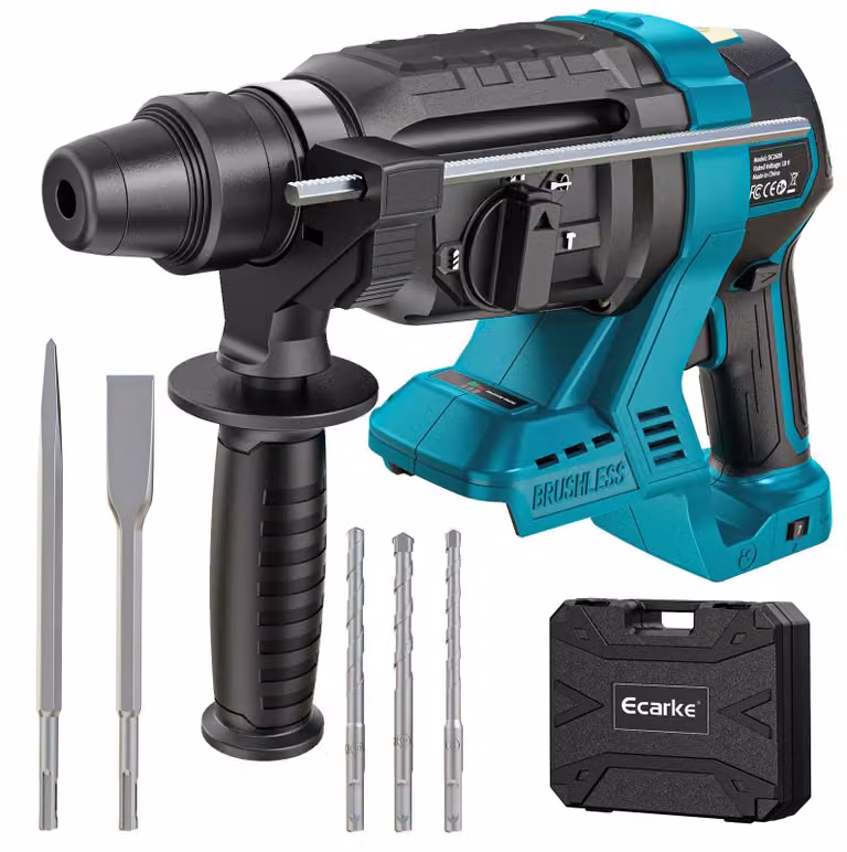Trapano avvitatore a percussione Accu 18V - SDS-Plus, 4 modalità, 1500 RPM, utensile per lavori di bricolage