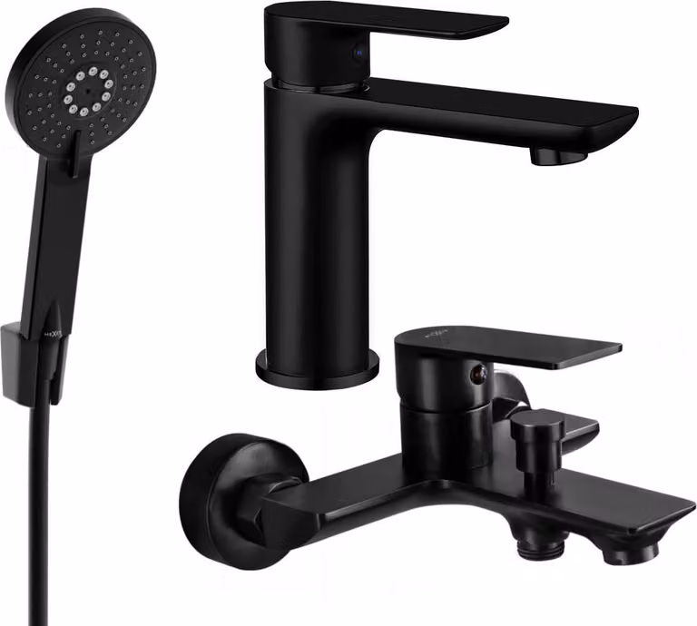 Mexen Alfa R40 set da bagno, nero - 745703R40-70