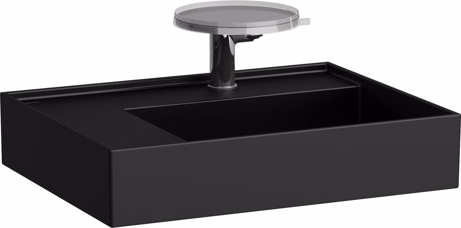 LAUFEN Kartell lavabo, tablette gauche, 2 trous pour robinet, sans trop-plein, 600x460mm, H8103357168151, H8103357168151