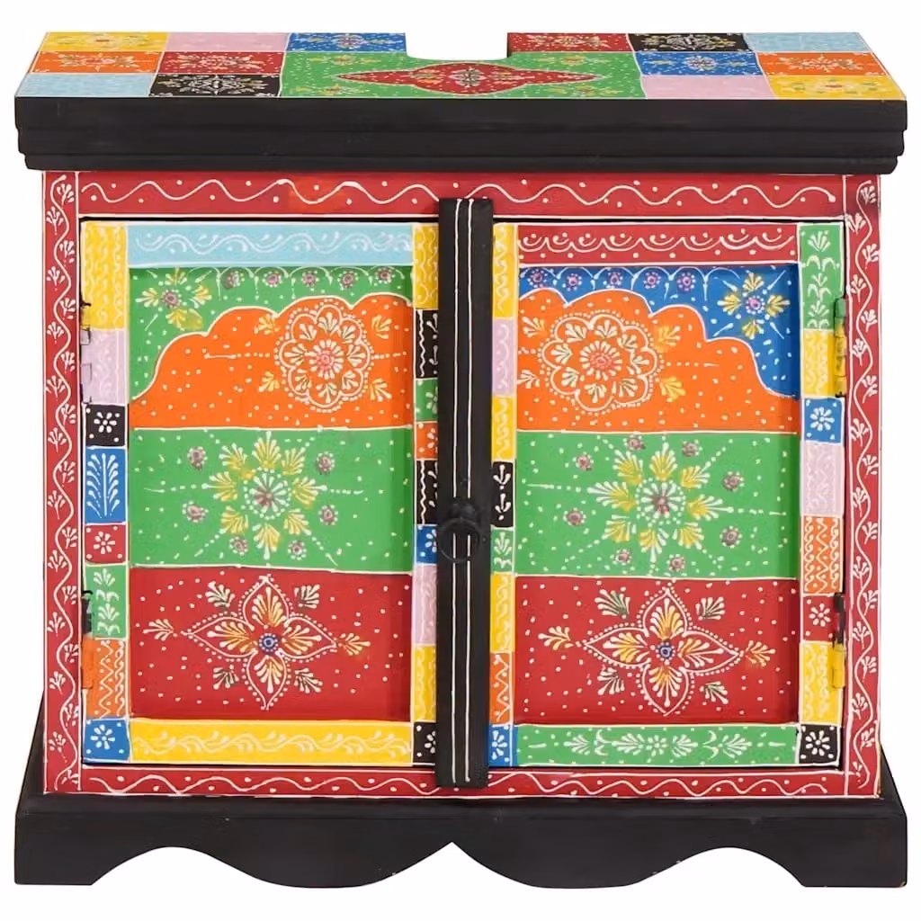 Armadio sottolavello moderno vidaXL in legno color mango per bagno L: 60 cm, P: 35 cm, H: 55 cm
