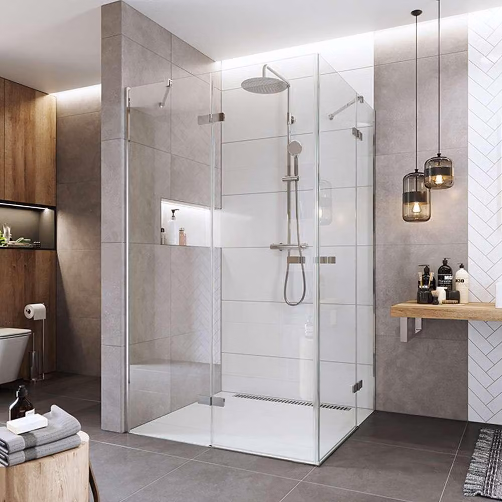 Mereo Cabina doccia, Novea, rettangolo, cerniera, 110x80 cm, cromo ALU, vetro Clear - CK10514ZVR