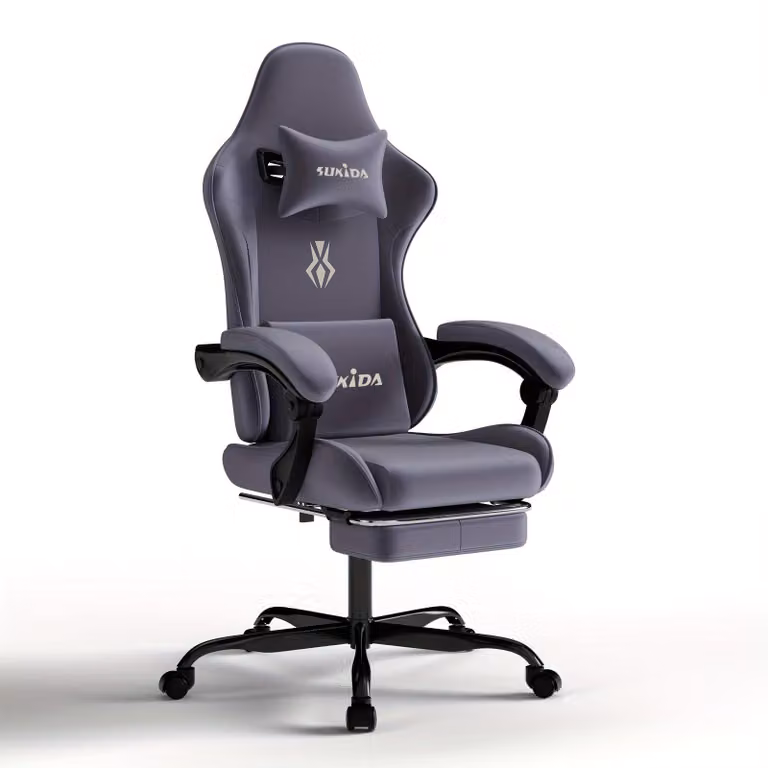 Sedia da gaming - Sedia per videogiochi - Sedia da ufficio - Sedia per computer - Sedia ergonomica - Sedia con schienale alto