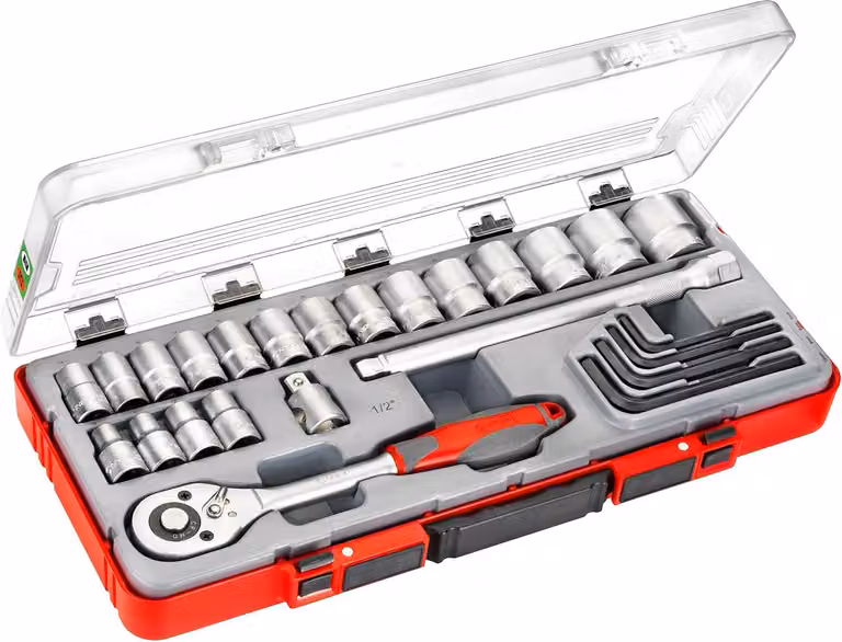 Set di chiavi a bussola CONNEX da 1/2" 25 pezzi, COX580225