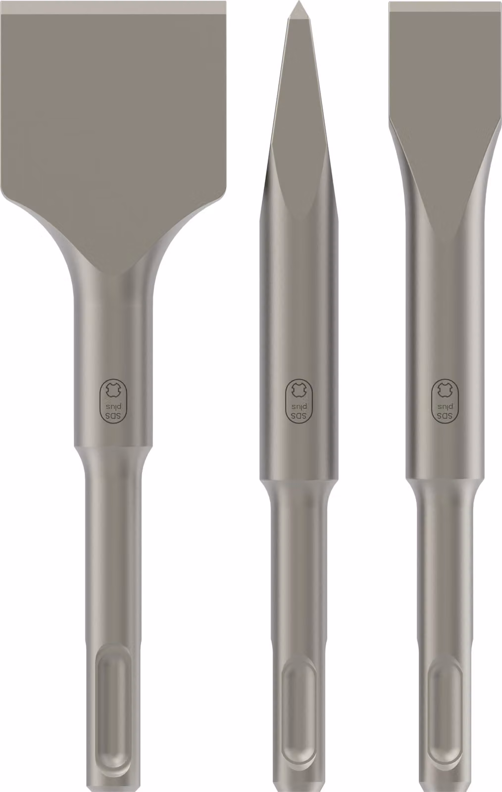 Bosch 3x PRO SDS plus-4C Set di scalpelli, scalpelli corti, 3 pezzi (per calcestruzzo, mattoni, Ø mm, accessori professionali per martelli perforatori, martelli demolitori)