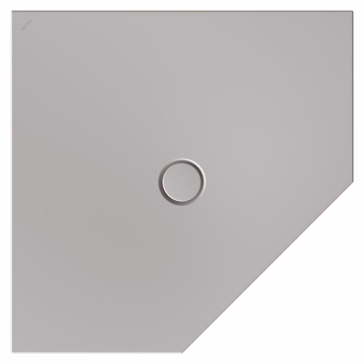 BetteFloor Caro receveurs de douche pentagonaux avec BetteGlasur Plus, 1000x1000mm, 7211-413PLUS, 7211-413PLUS