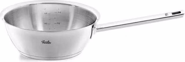 Padella conica per saltare Fissler Original-Profi Collection in acciaio inox satinato argento, diametro 20 cm, capacità 1.9 litri, compatibile con induzione