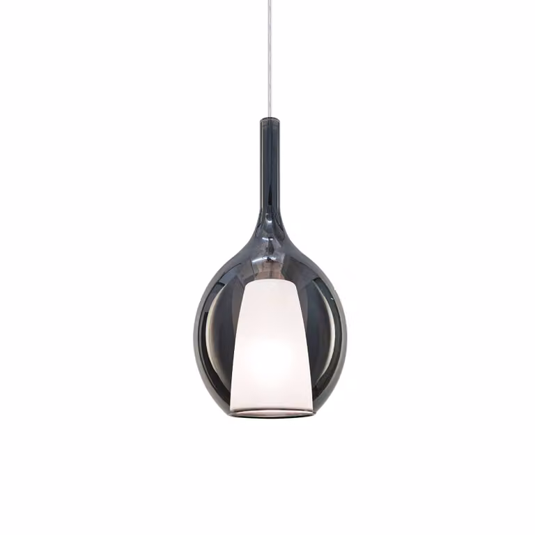 IDEAL LUX Lampada a sospensione Kalique, dimmerabile, Alluminio / Grigio / Zincato, Soggiorno / Sala da pranzo, Plastica, Moderno, Lampada a sospensione
