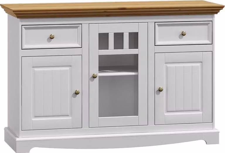 Anrichte Massive Kommode Schrank Möbel Kommoden Echtholz Schränke Sideboard