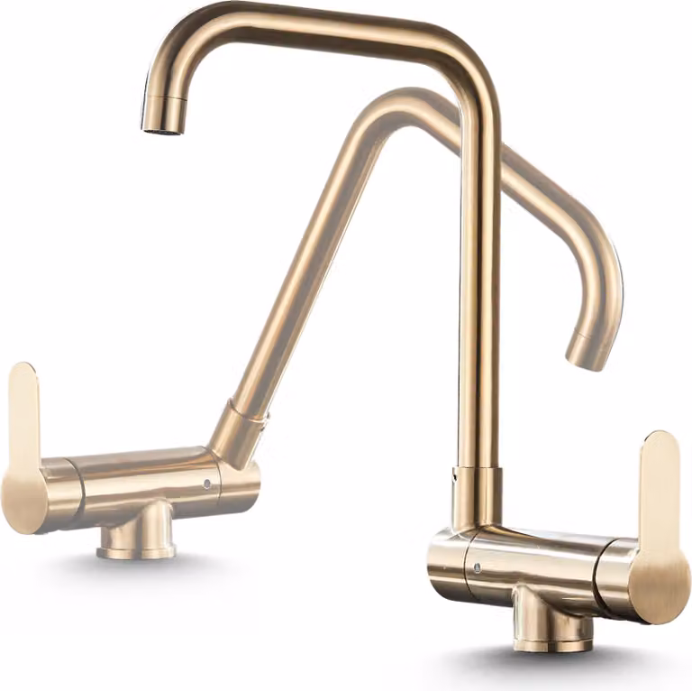 Rubinetto da cucina Ari MOEN pieghevole sottolavello, beccuccio girevole 360, cartuccia in Vetroceramica, oro spazzolato