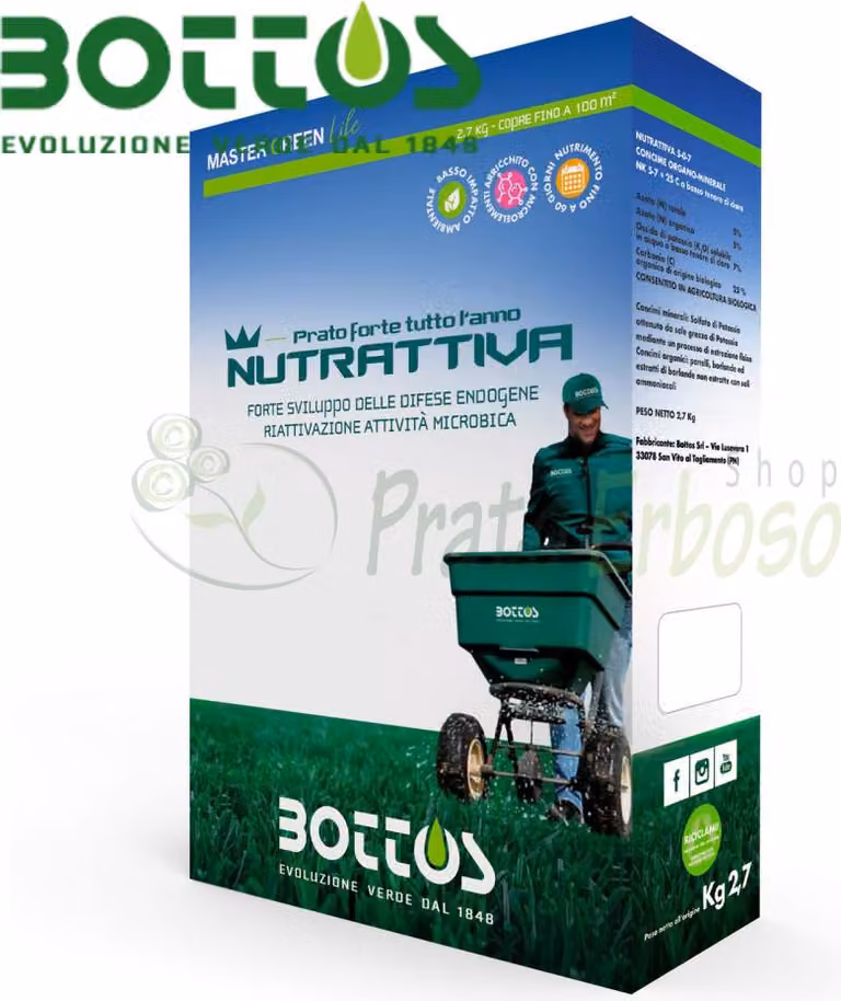 Bottos Nutrattiva 5-0-7- Fertilizzante per prato da 2,7 Kg