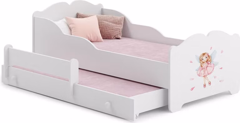 Letto matrimoniale Anna 160x80 - Ragazza con le ali