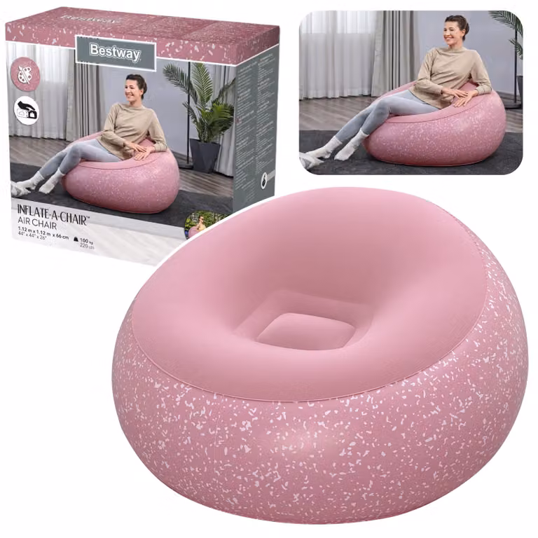 Sedia Gonfiabile Sedile Rosa Gonfia Una Sedia Bestway 75155