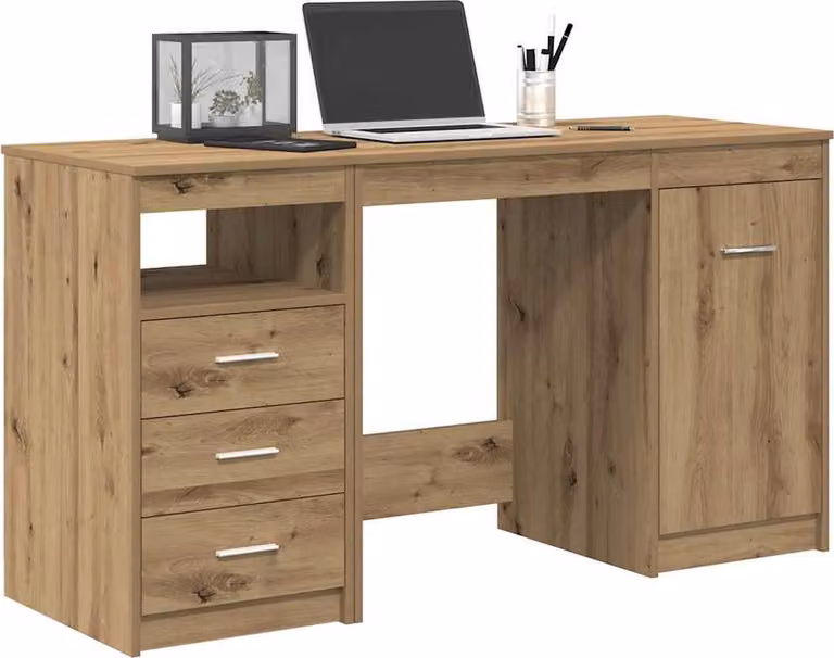 Maison Exclusive - Scrivania con armadio Artisan Oak Engineered Wood