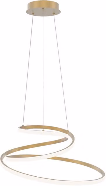 Lampadario LED sospeso Coaster glamour dorato, Ø 60 cm, 8000 lumen con 3 temperature di colore