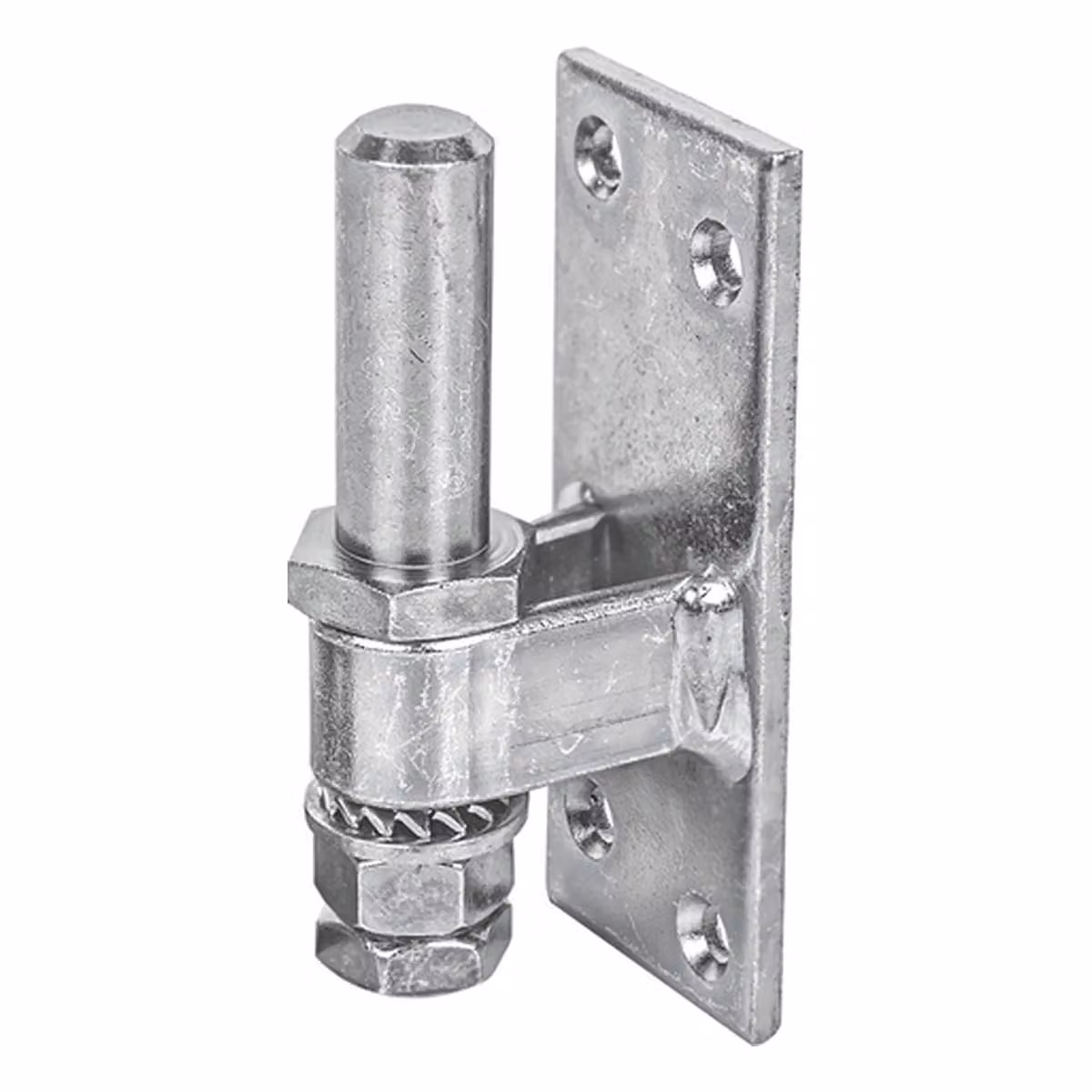 Alberts 311148: Elementi di fissaggio a vite, regolabili, zincati a caldo, con passivazione a spessore elevato, diametro del perno Ø16 mm, piastra 100 x 40 mm