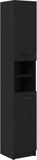 Armadio da bagno con scaffale DESIGN IN Rovere nero L: 32 cm, P: 34 cm, H: 188,5 cm – 1