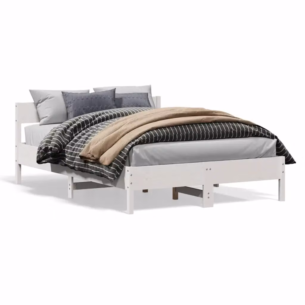 Struttura Letto Design Mania in Legno Massello di Pino Bianco con Doghe Composite L/P/H: 120 x 200 x 71.5 cm – 2