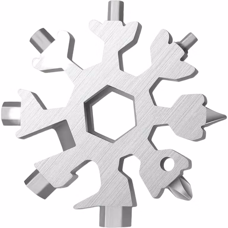 Fiocco di neve - Utensili manuali multifunzionali a forma di fiocco di neve, utensile universale 18in1 cacciavite, Utensili manuali, Utensili multiuso - MULTIFLAKE