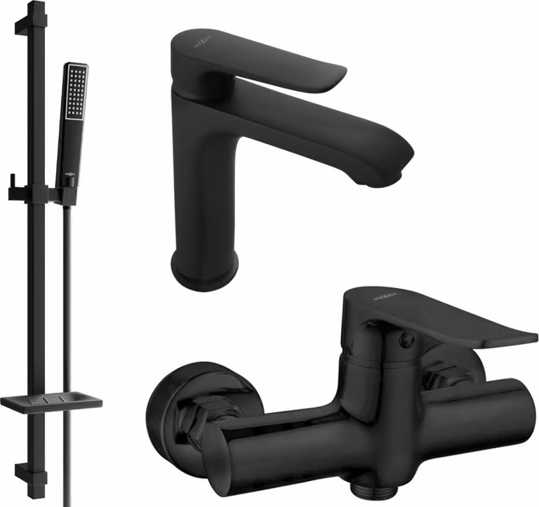 Mexen Pecos DQ72 set doccia, nero - 72704DQ72-70