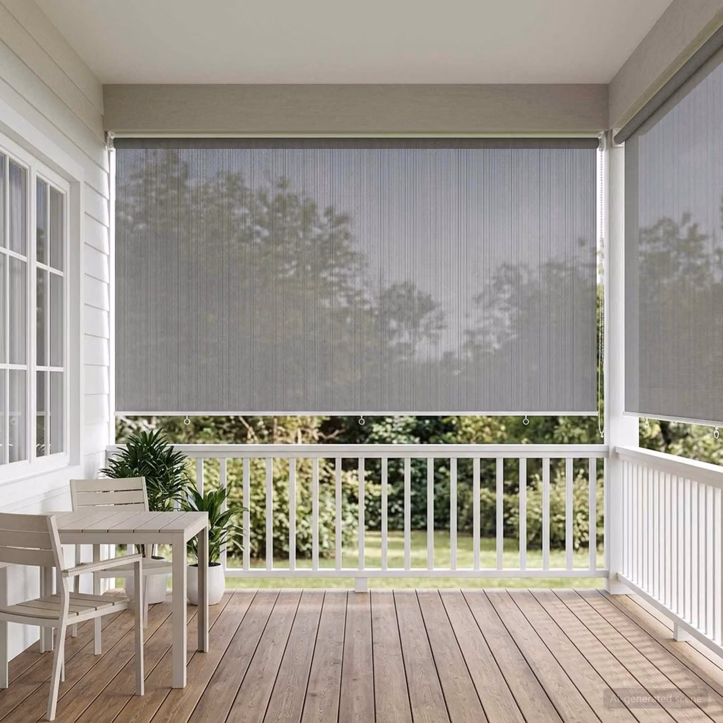 vidaXL Tenda a Rullo Esterno Blocco UV 90% Grigio Chiaro 400 x 230 cm