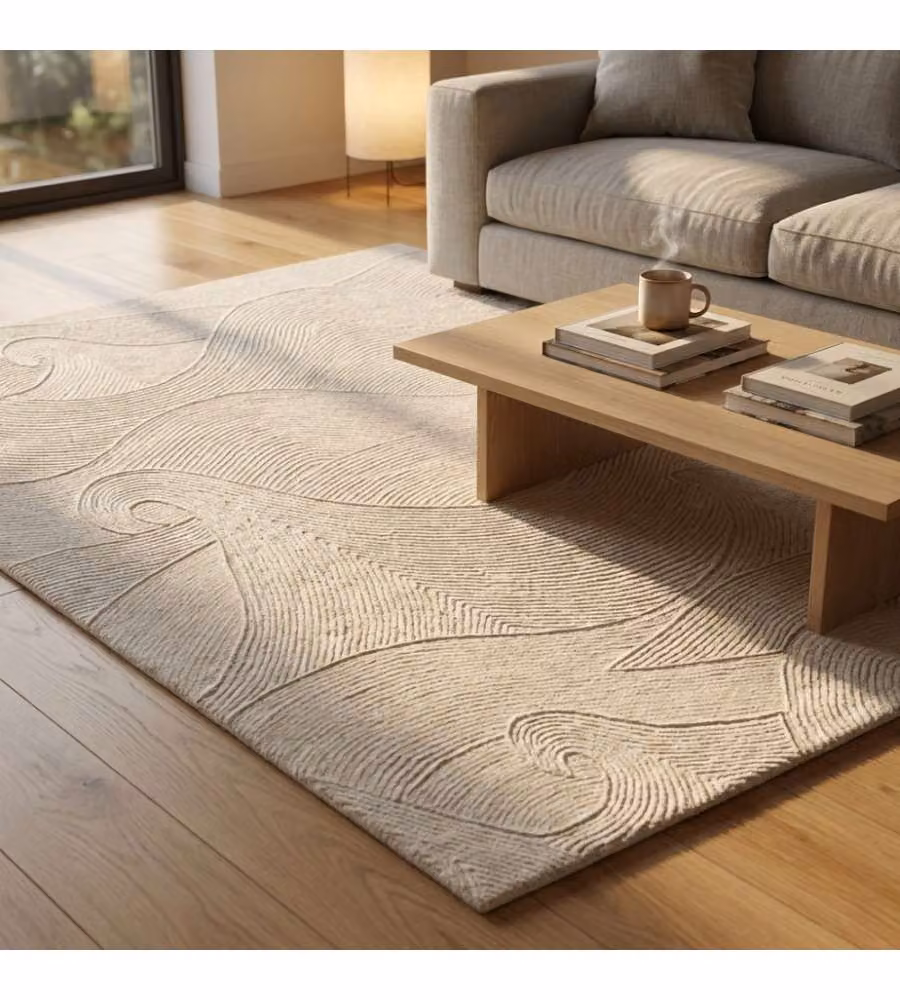 Cosma Tappeto Gregoire Rettangolare 120x180 Avorio in Lana Stile Moderno