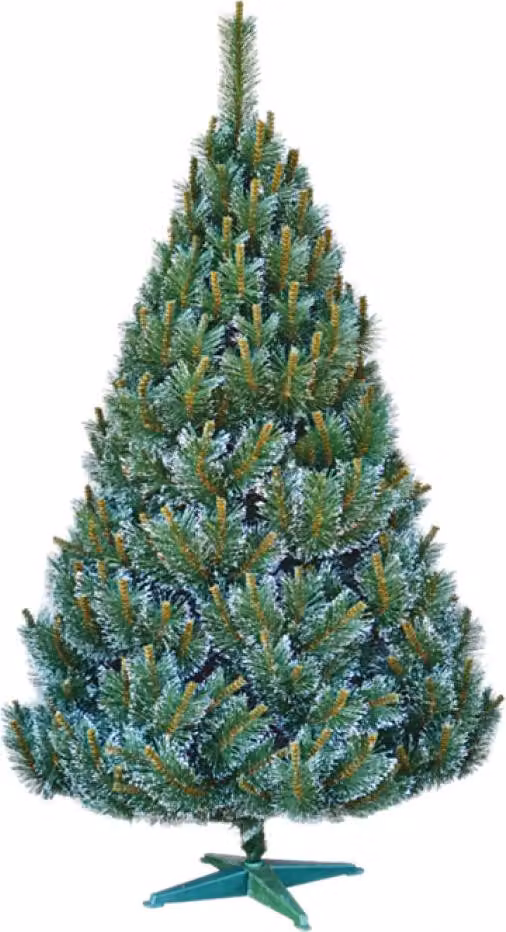 Nohel Garden NG91420 BOROVICE albero di Natale artificiale con estremità bianche + supporto 120cm
