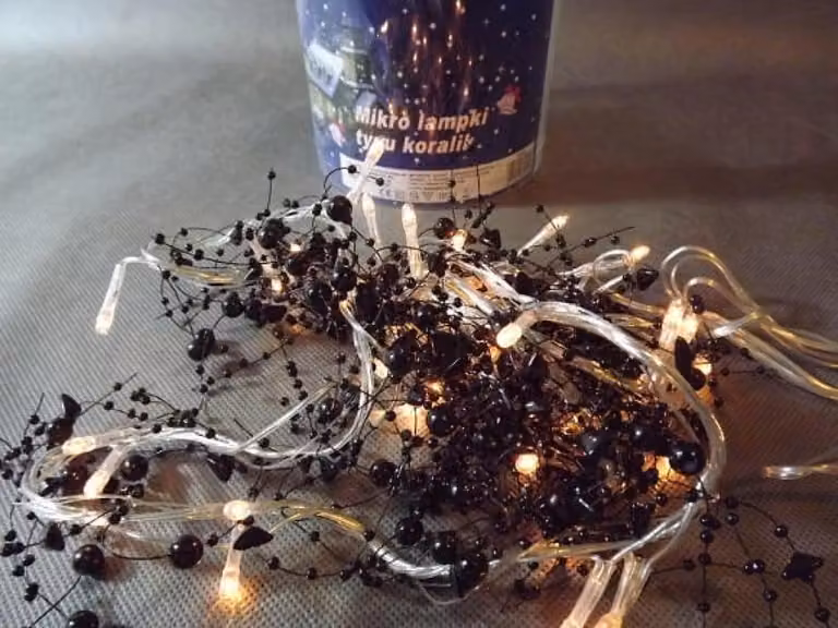 Luci per albero di Natale 40L microperle