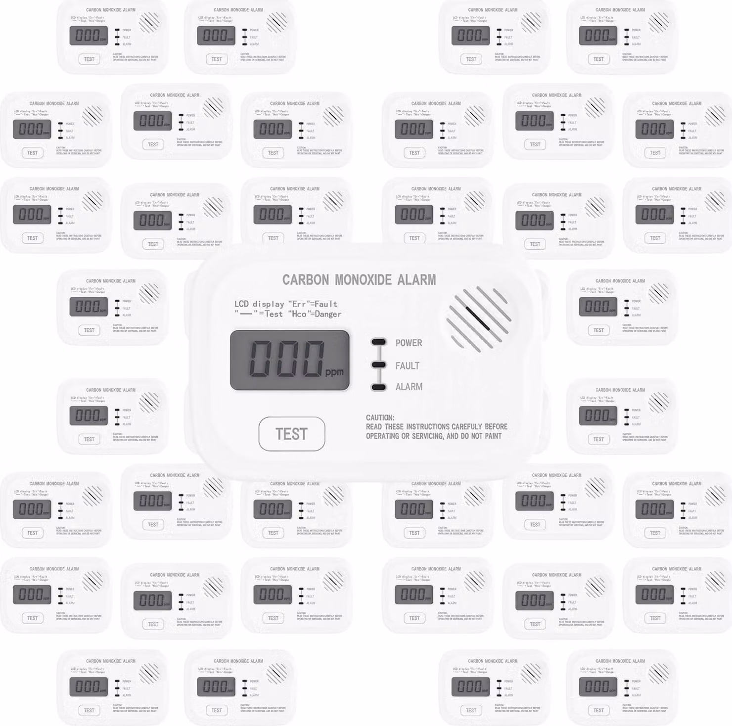 Rilevatore di CO Wiltec con display da 40, rilevatore di monossido di carbonio con batterie sostituibili