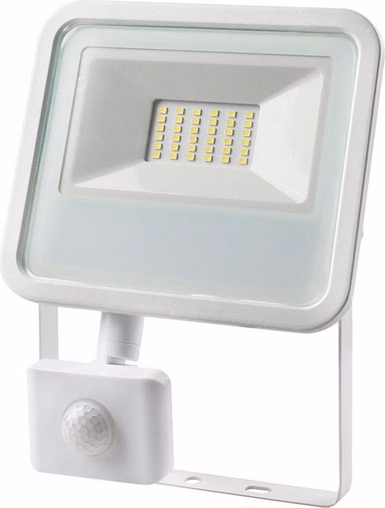 Faretto LED 30w 2100lm 6400k a luce fredda con sensore di presenza 20x4,5x15,8cm edm