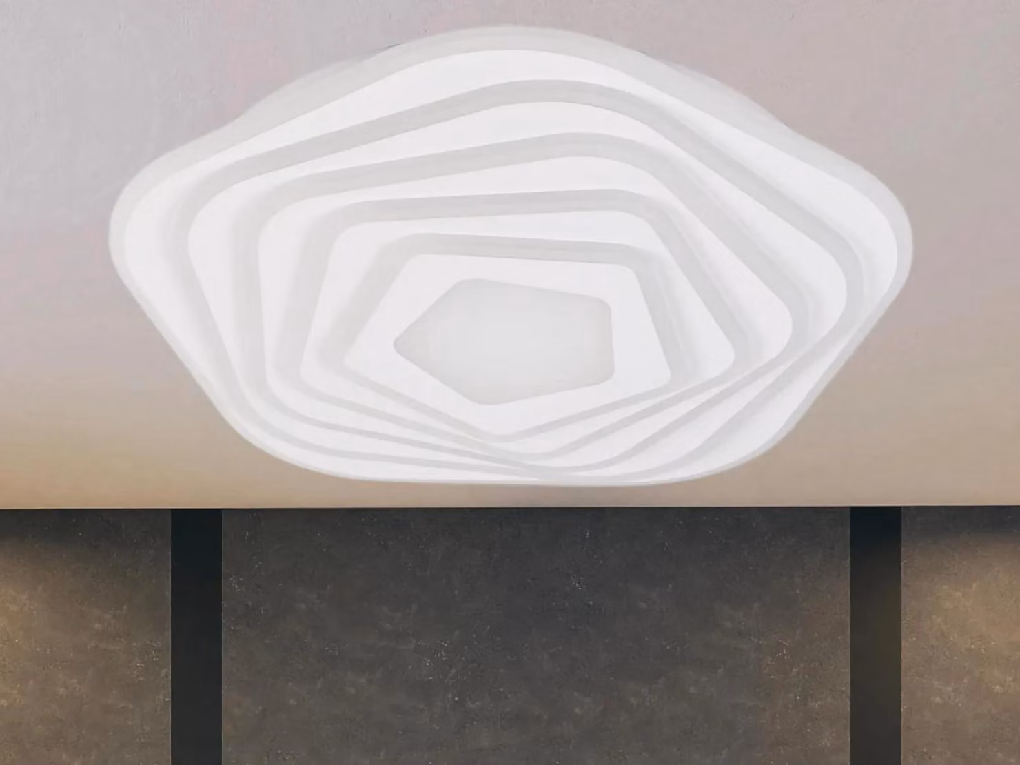 Lampada a sospensione LED NEDES, 125W, con telecomando - J1301/W