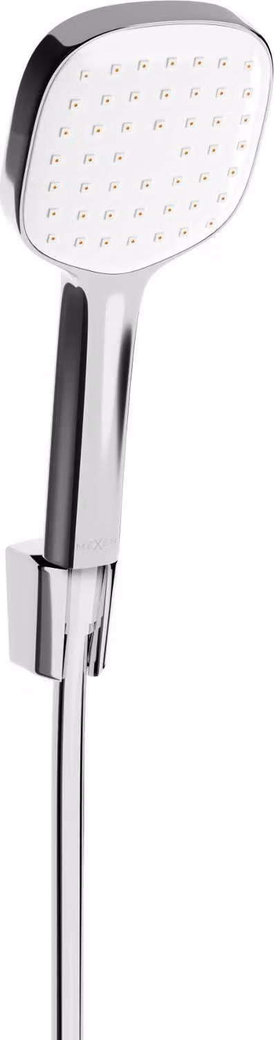 Mexen R-33 set doccia puntuale, cromo/bianco - 785335052-02