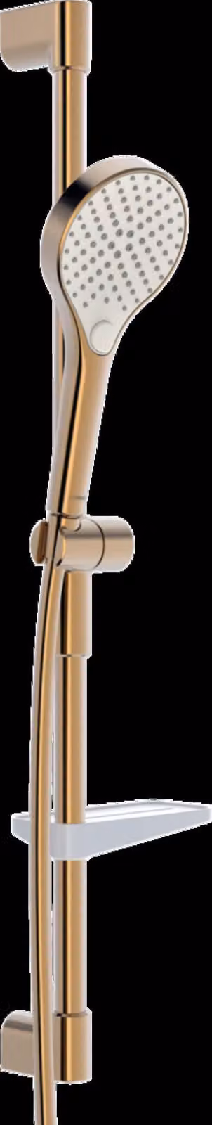 HANSA HANSAVIVA Garniture de barre murale, 766mm, avec Handbrausen à 3 jets, y compris flexible de douche, porte-savon, 4416021081, 4416021081