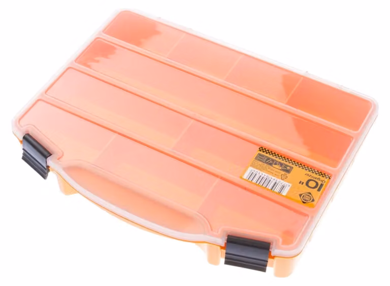 FORTE Tools Box ORG-10 Organizzatore per minuteria ( 000051144705 ) 251 x 200 x 44 mm con 10 scomparti per chiodi viti tasselli utensili manuali