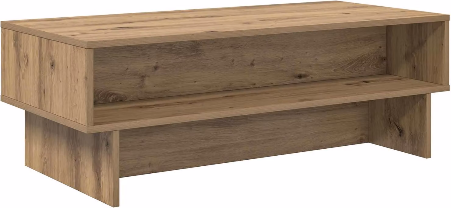 Tavolino da salotto Rovere artigianale 100 x 46 x 35 cm