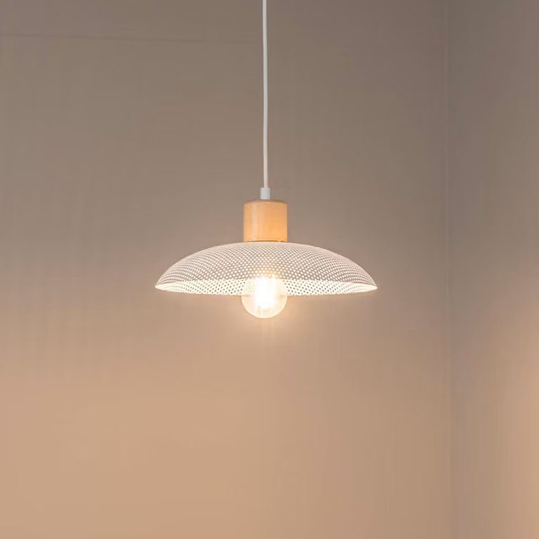 Lampada a sospensione Kobe EMIBIG LIGHTING, dimmerabile, Bianco / Opale, Soggiorno / Sala da pranzo, Metallo, Lampada a sospensione