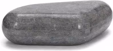 Tavolino Stones modello Sasso in pietra naturale colore grigio L: 98 cm, P: 52 cm, H: 27 cm – 1